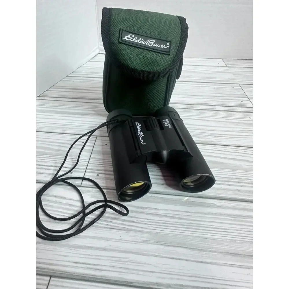 Eddie Bauer Binoculars 8x21 With Case Preowned Hunting Nature Watching